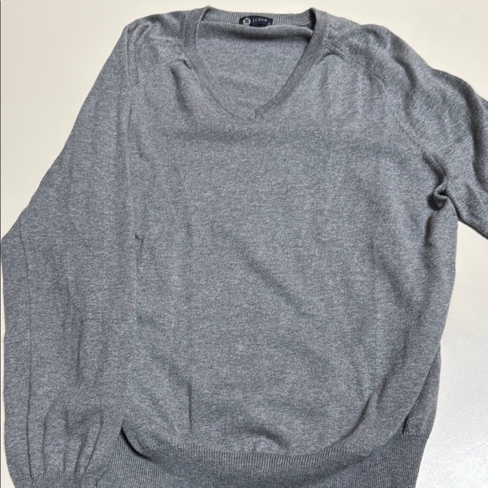 J. Crew Charcoal V-Neck Sweater